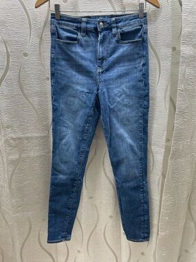 American Eagle Skinny Jeans Womens 4 Blue Ne(x)t Level‎ Stretch High Rise